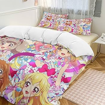 Amazon.co.jp: アイカツ (4) 寝具 3ピース ンベッドスプレッド